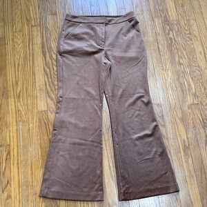 Express Editor Flare Trousers- Copper